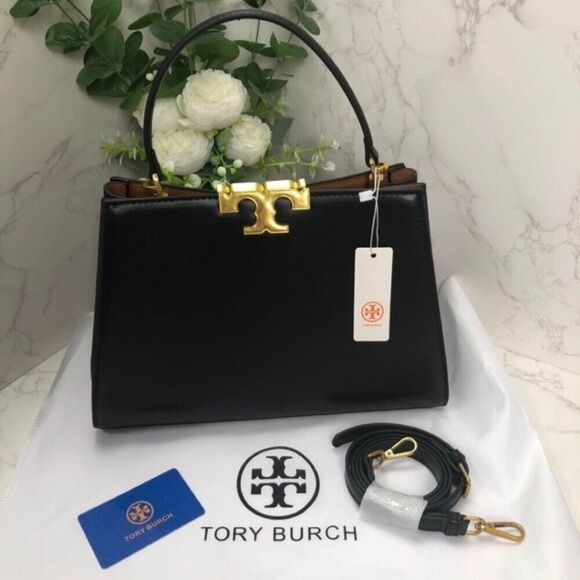 Tory Burch Handbags - 👙Tory Burch Eleanor Black Leather Bag New